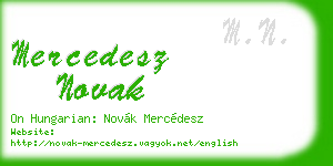 mercedesz novak business card
