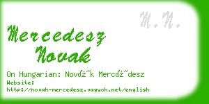 mercedesz novak business card